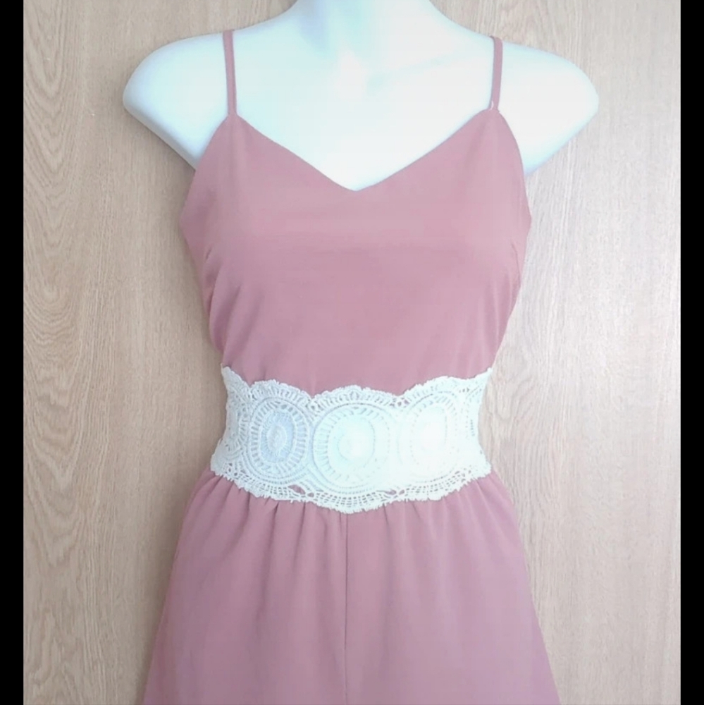 Light Pink & Lace Romper